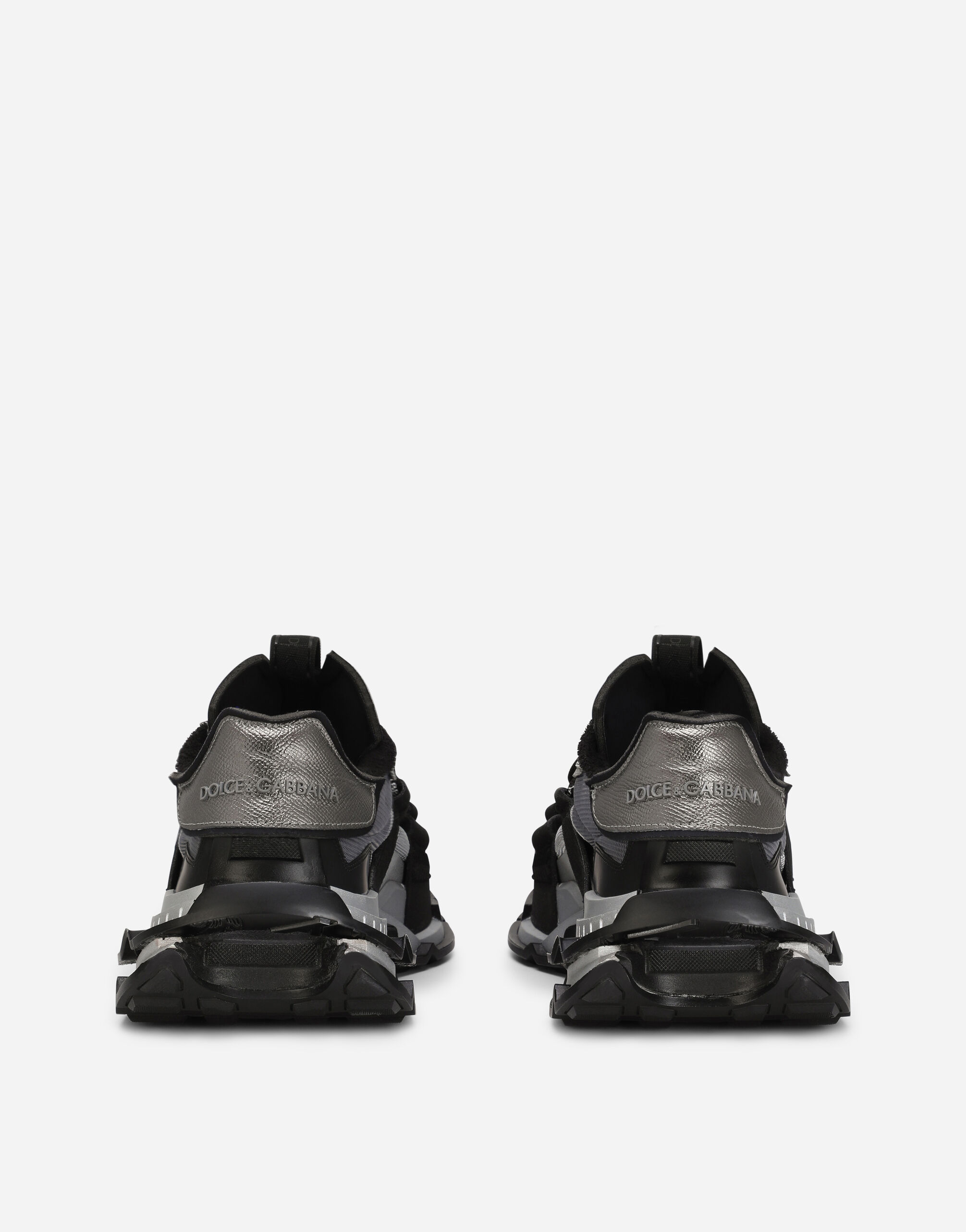 SNEAKER BASSA in Black/Silver for Men | Dolce&Gabbana® US