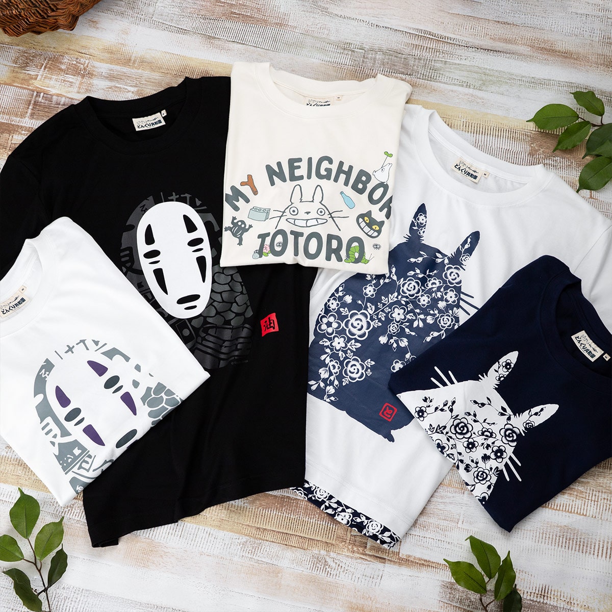 千と千尋の神隠し Tシャツ カオナシスタンプ (黒) | どんぐり共和国