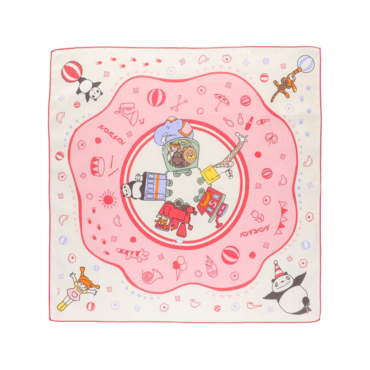 パンダコパンダ 大判ハンカチ 雨ふりサーカス | どんぐり共和国そらの
