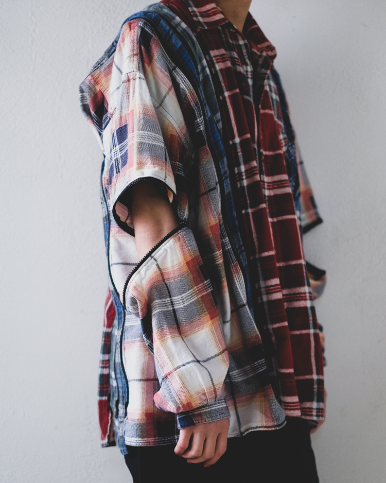 Vol.4512【Rebuild By Needles：7 Cuts Zipped Wide Shirt】｜AUBERGE