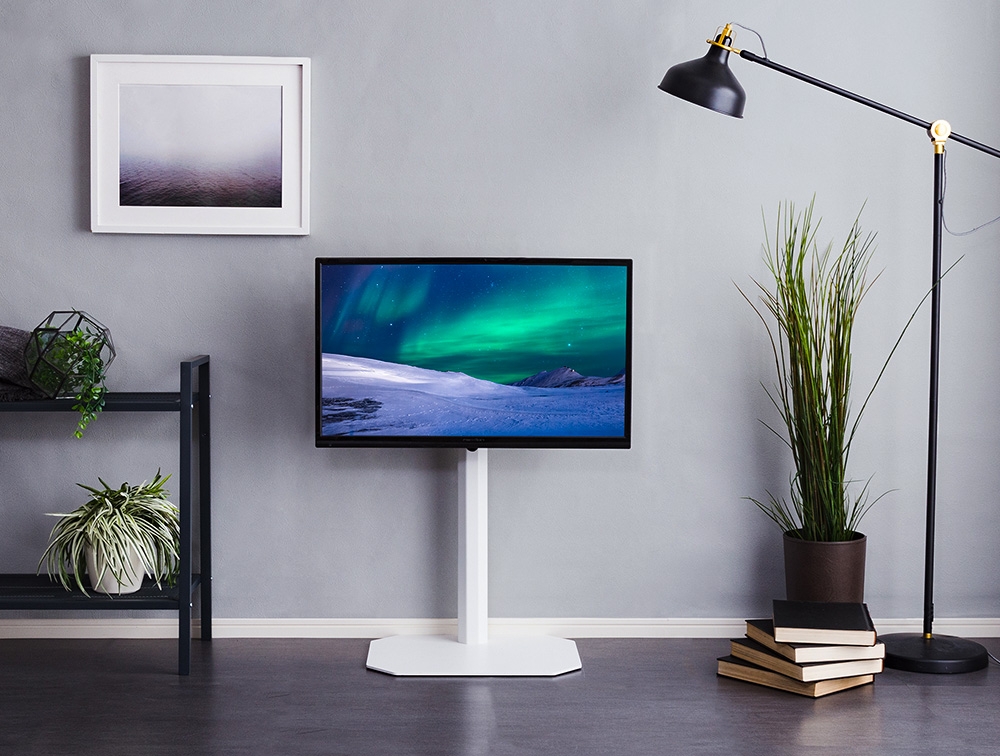 八角壁寄せテレビスタンド ハードディスクホルダーセット OCTA オクタ