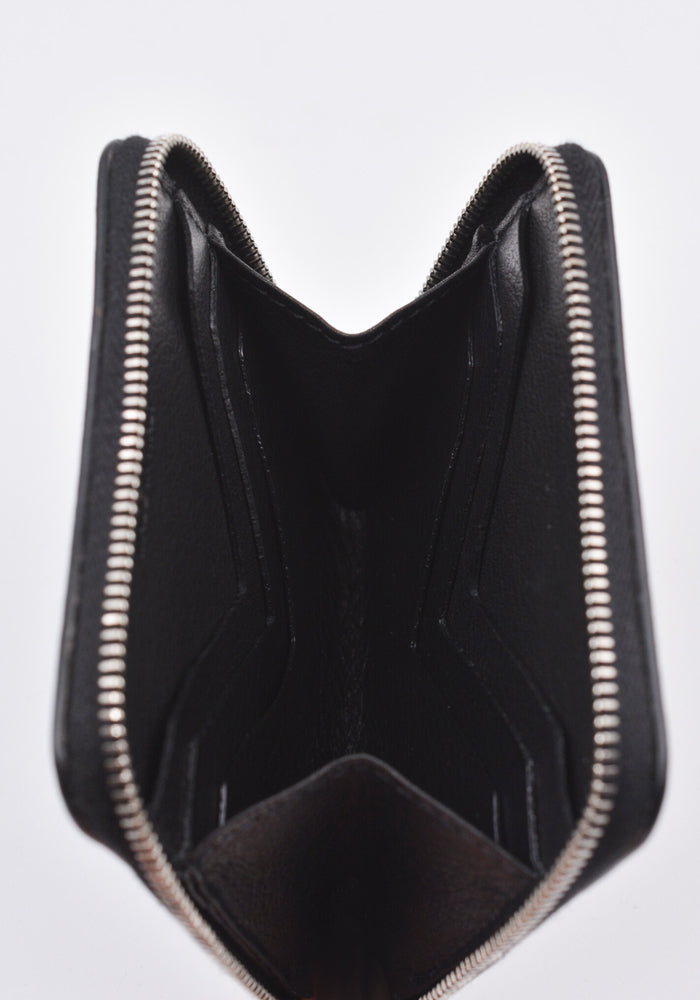 RICK OWENS RA01C0216 ZIPPED WALLET BLACK SS23 | DOSHABURI Online Shop