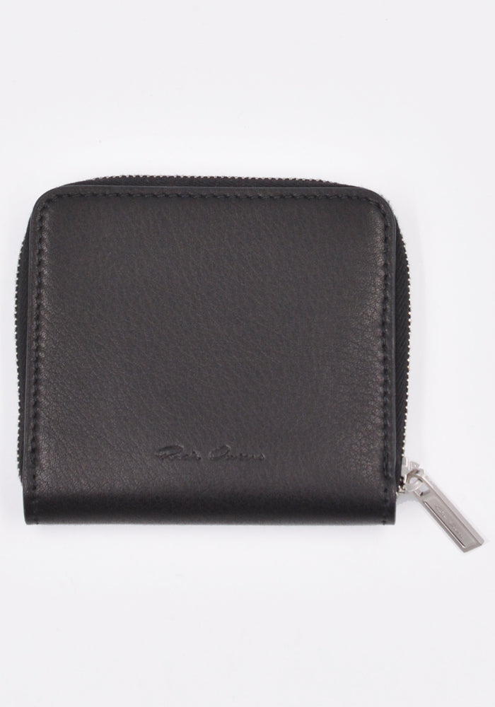 RICK OWENS RA01C0216 ZIPPED WALLET BLACK SS23 | DOSHABURI Online Shop