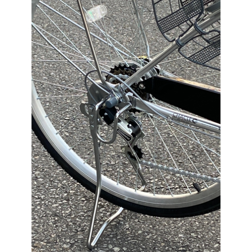 東海店舗受取限定】パンクしない自転車 シティ通学車 27インチ 外装6段