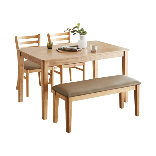 4点セット】ダイニングテーブルセット 120cmテーブル・チェア2脚