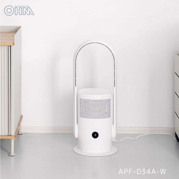 空気清浄機能付きファン APF-D34A-W OHM 扇風機 | ホームセンター通販