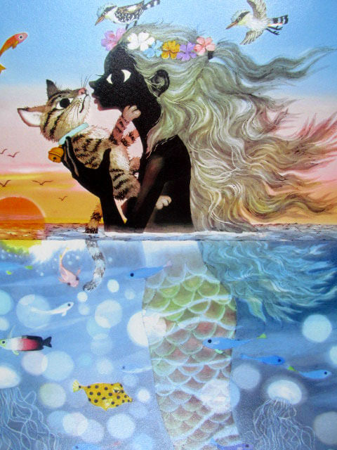 藤城清治 夕日の中の愛の奇跡