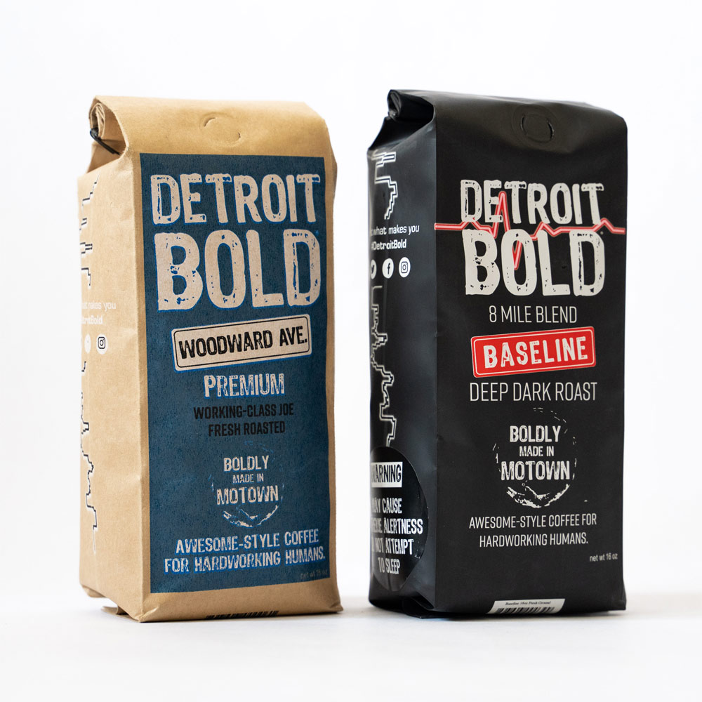 Detroit Bold Gift Set - Double D 2 Bags of Best Coffee