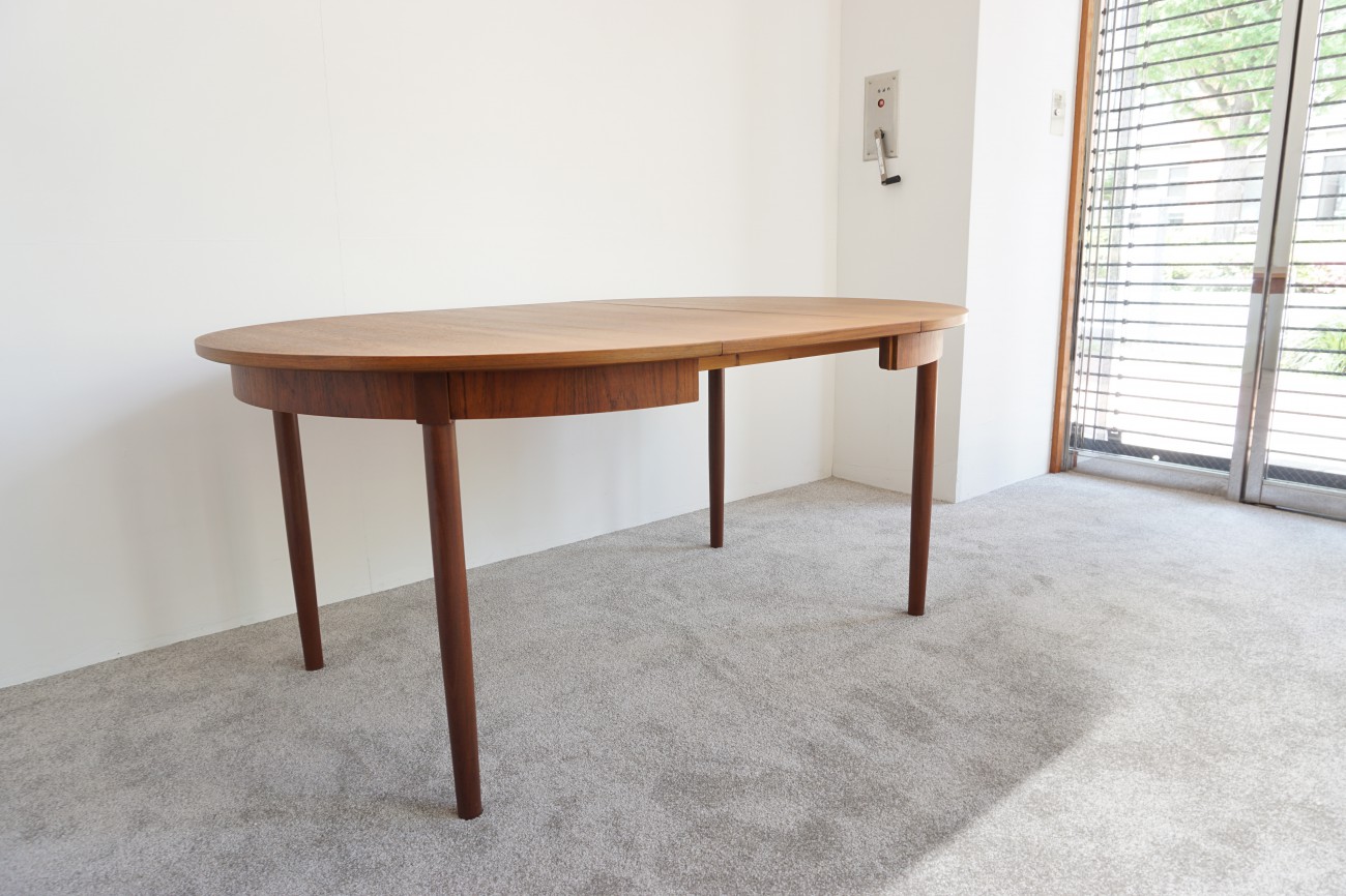 Teak round dining table / チーク エクステンション ラウンド