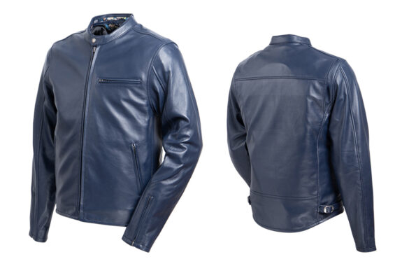 21SJ-14K 金襴レザージャケット（ネイビー） | DEGNER