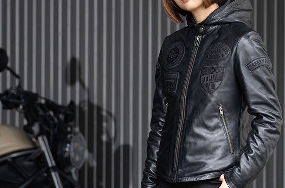 FR19WJ-20 レディースフーディーレザージャケット | DEGNER