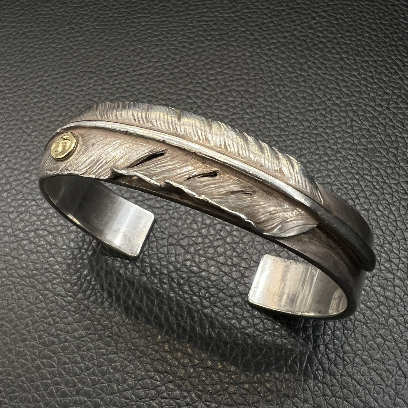 ゴローズ goro's [特注][超希少][OLD]メタル付フェザーブレス(S)※完品