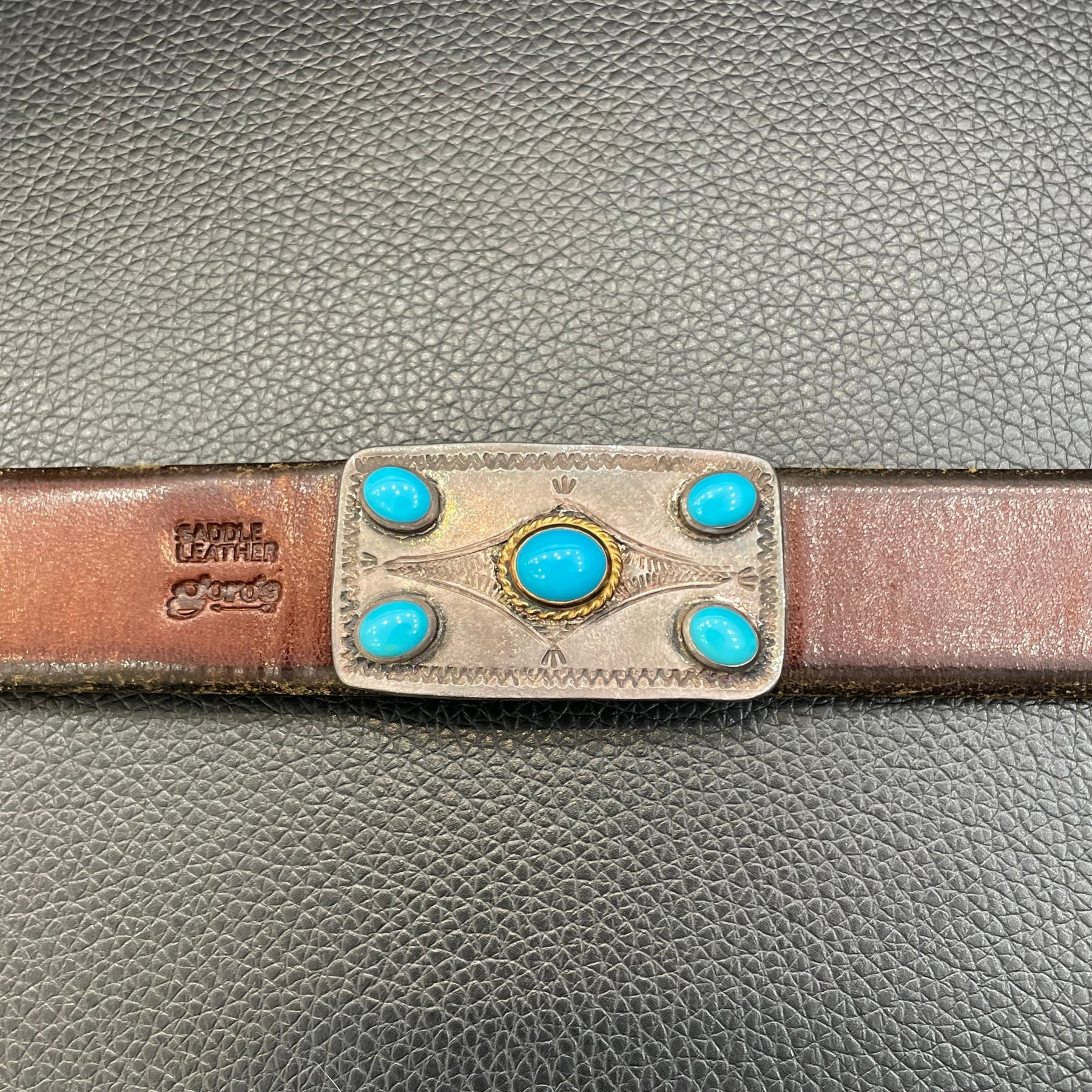 ゴローズ goro's [希少]2.5cm固定式金縄TQ付ベルト(焦茶) – DELTAone