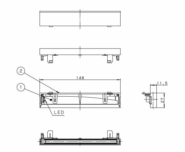 FK91110 パナソニック C級 誘導灯用LED交換ランプモジュール - 電池屋