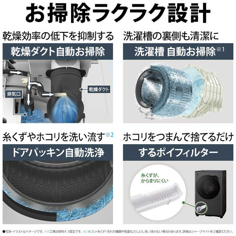 デンキチWeb / シャープ SHARP ドラム式洗濯乾燥機 洗濯8kg 乾燥4kg 左