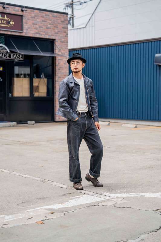 DENIMIO | GZ-GJRC-0608 Coated Denim Riders Jean Jacket