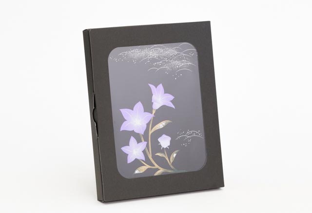 うるし 銀ききょう｜本漆の高級弔電台紙 | 電報の申込はKDDIグループ