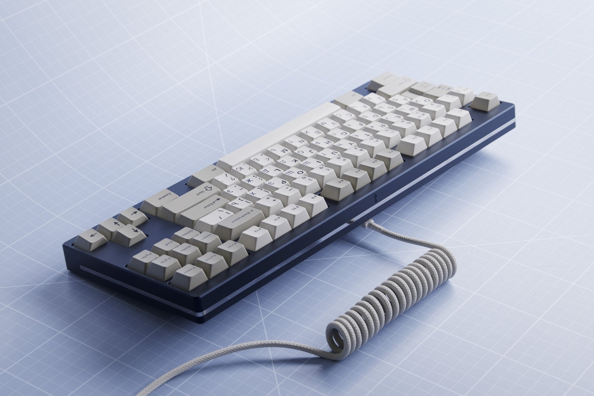 GMK Cyrillic Beige & WoB Keycaps