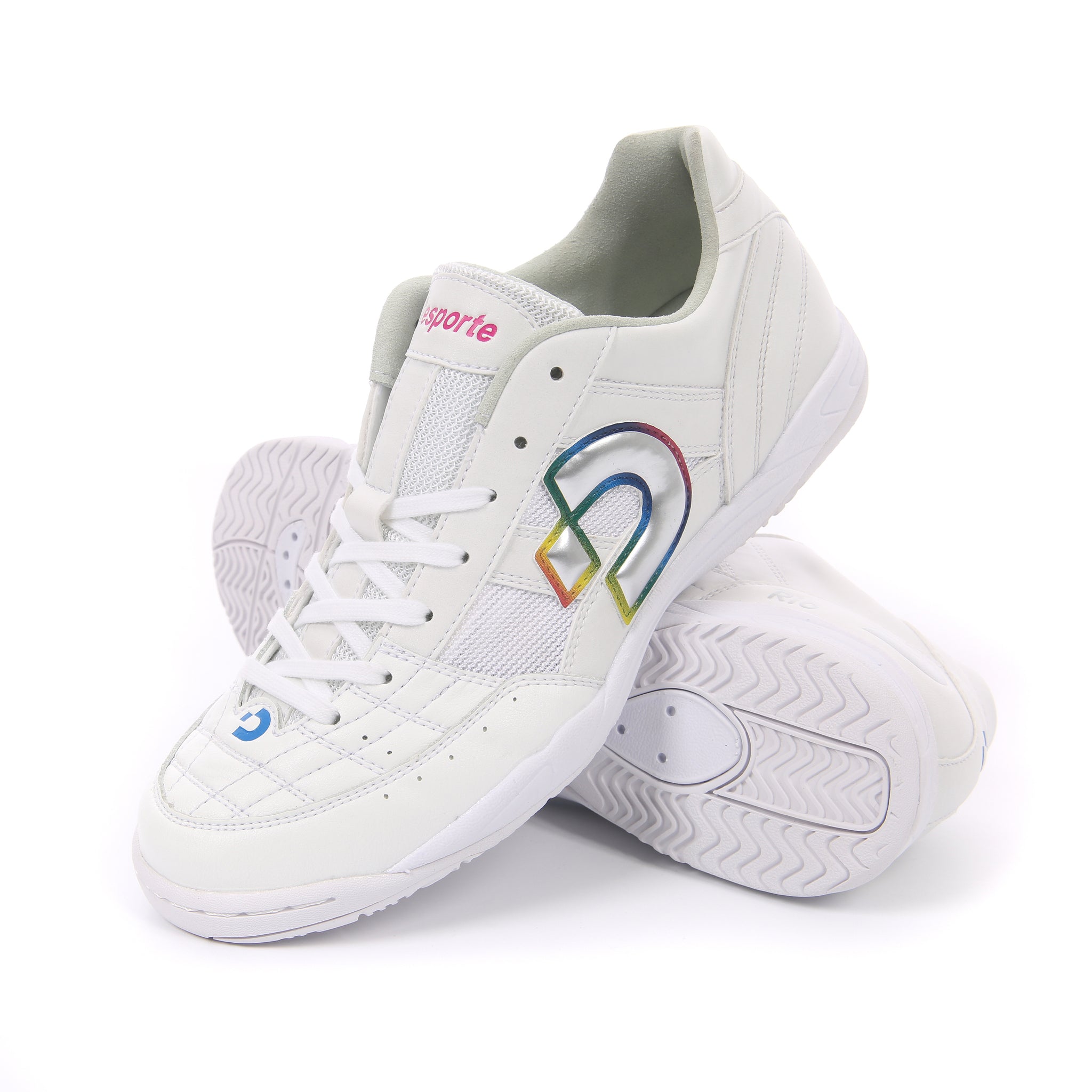 フットサル シューズ、Rio LLID、ホワイト/シルバー |デスポート