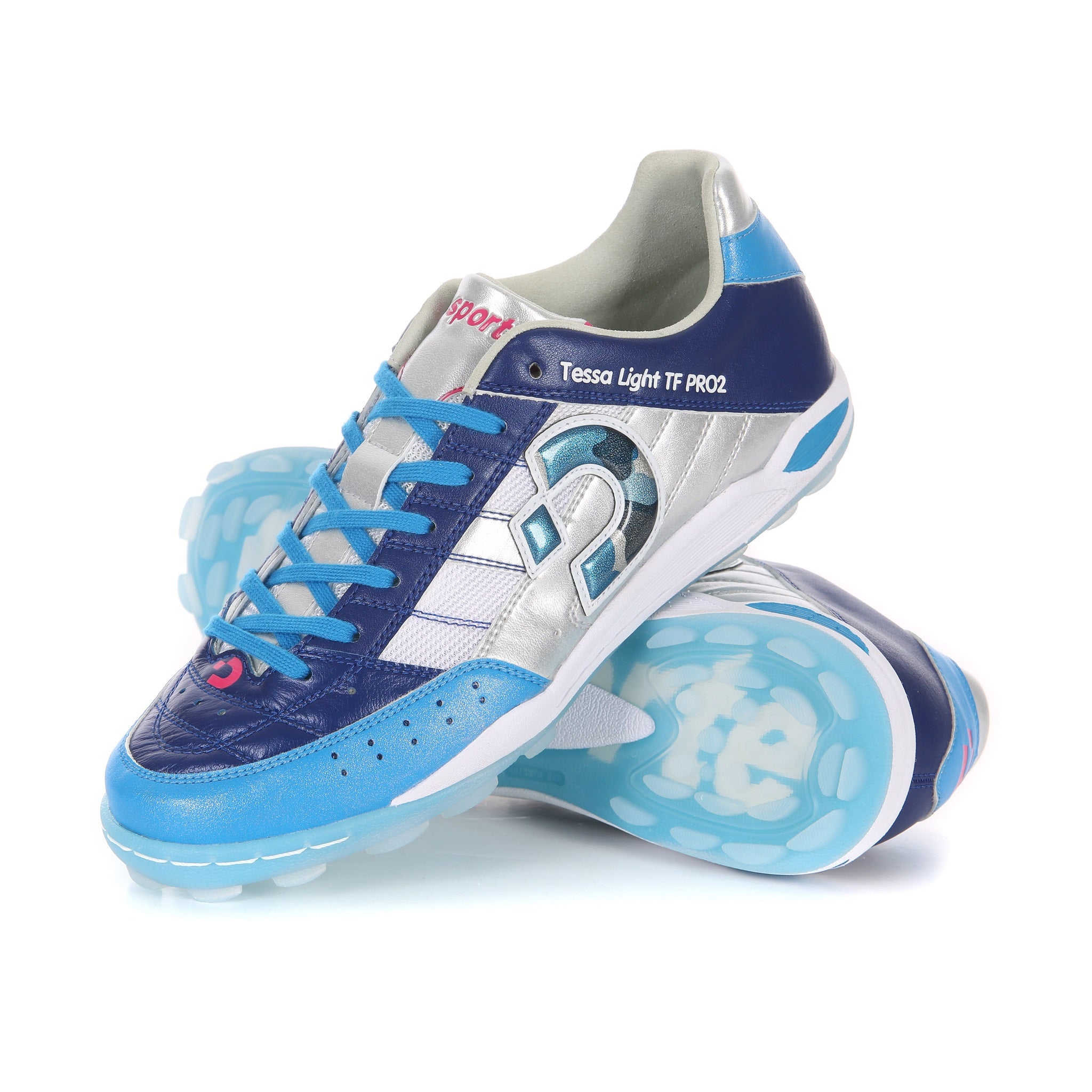 Turf Soccer Shoes, Tessa Light TF PRO2 LTD, Blue/Blue-Camouflage