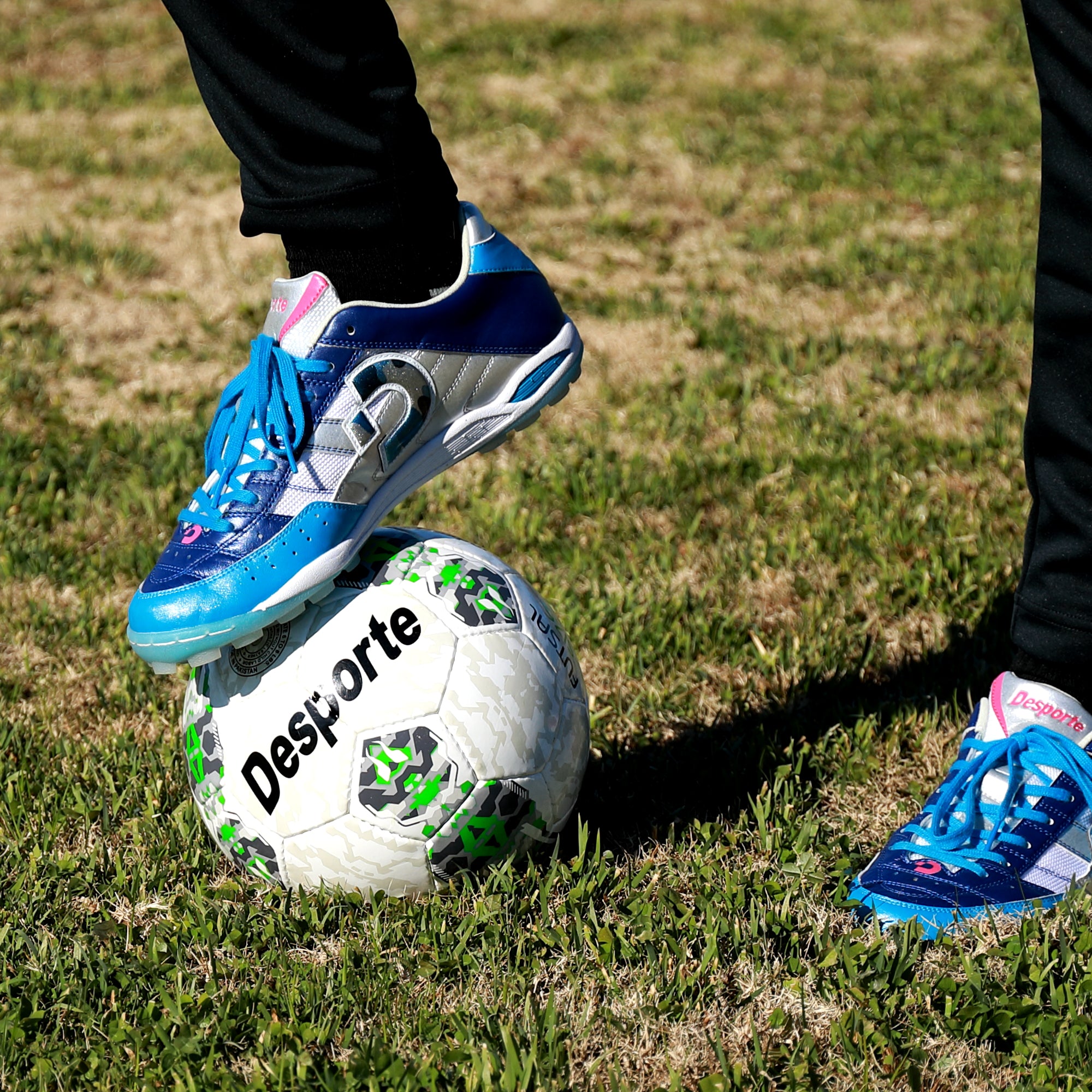 Turf Soccer Shoes, Tessa Light TF PRO2 LTD, Blue/Blue-Camouflage