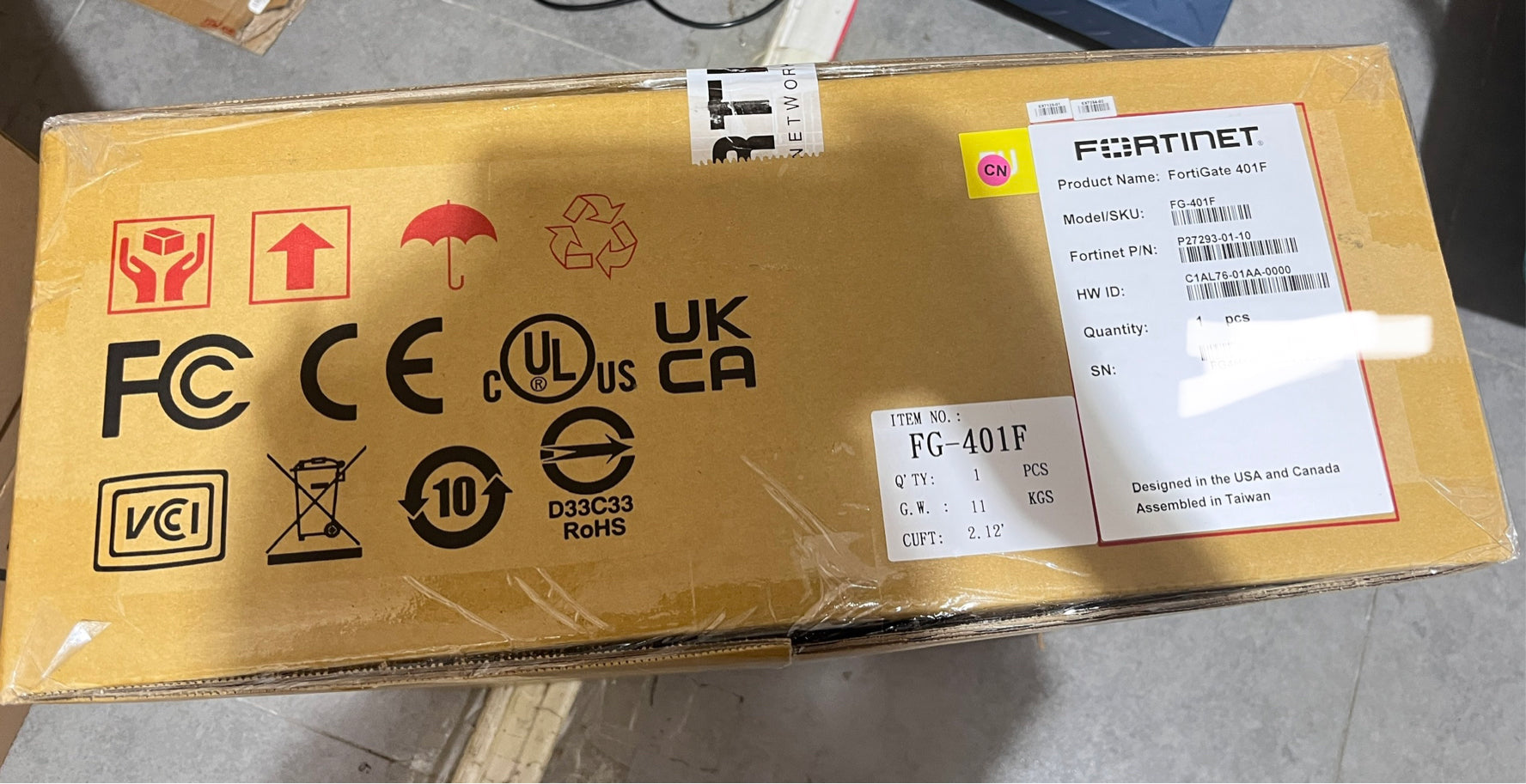 FG-401F Fortinet FortiGate-401F Firewall 18 x GE RJ45 ports