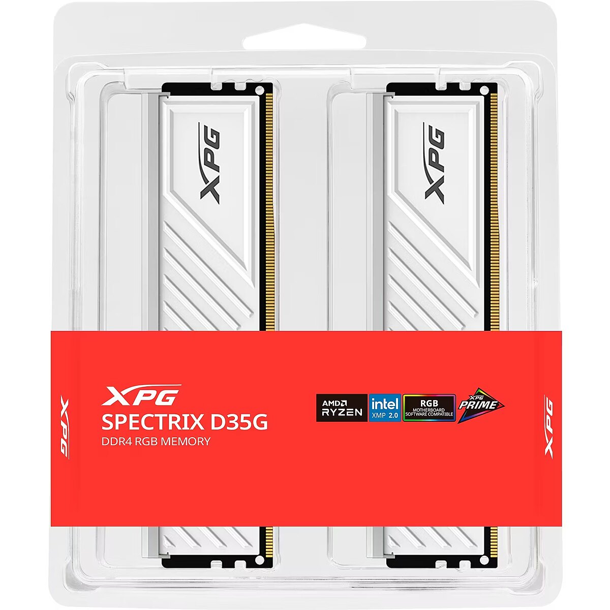 ADATA XPG Spectrix D35G White, 16GB, DDR4, 3200MHz, CL16, Kit of 2