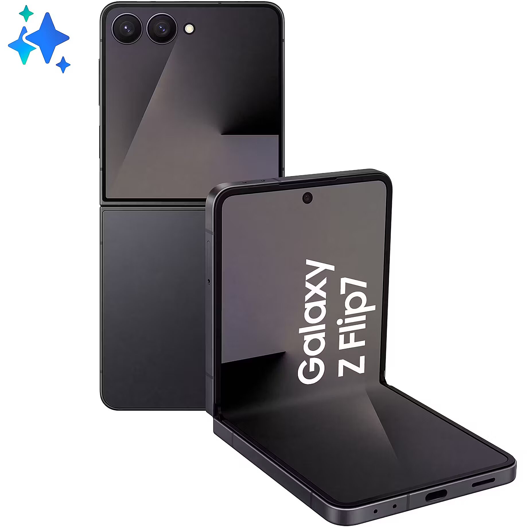 Samsung Galaxy Z Flip7, 12GB/256GB, Jet Black (SM-F766BZKGEUE)