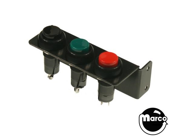 500-6056-03 - Switch service 3 button red/green/black - Marco
