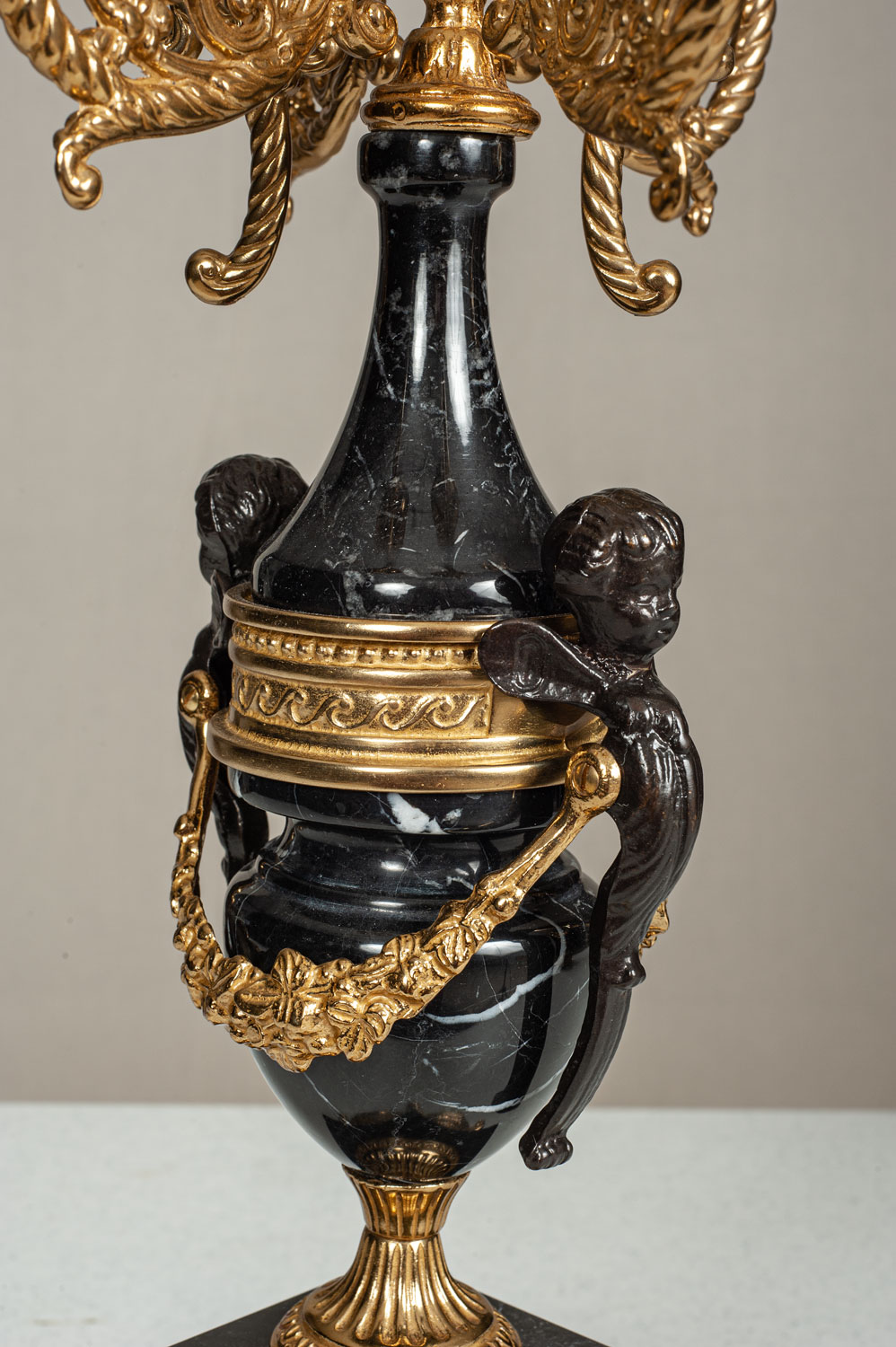 F-9B-62B-SET Clock and Candelabra Set – David Michael Furniture