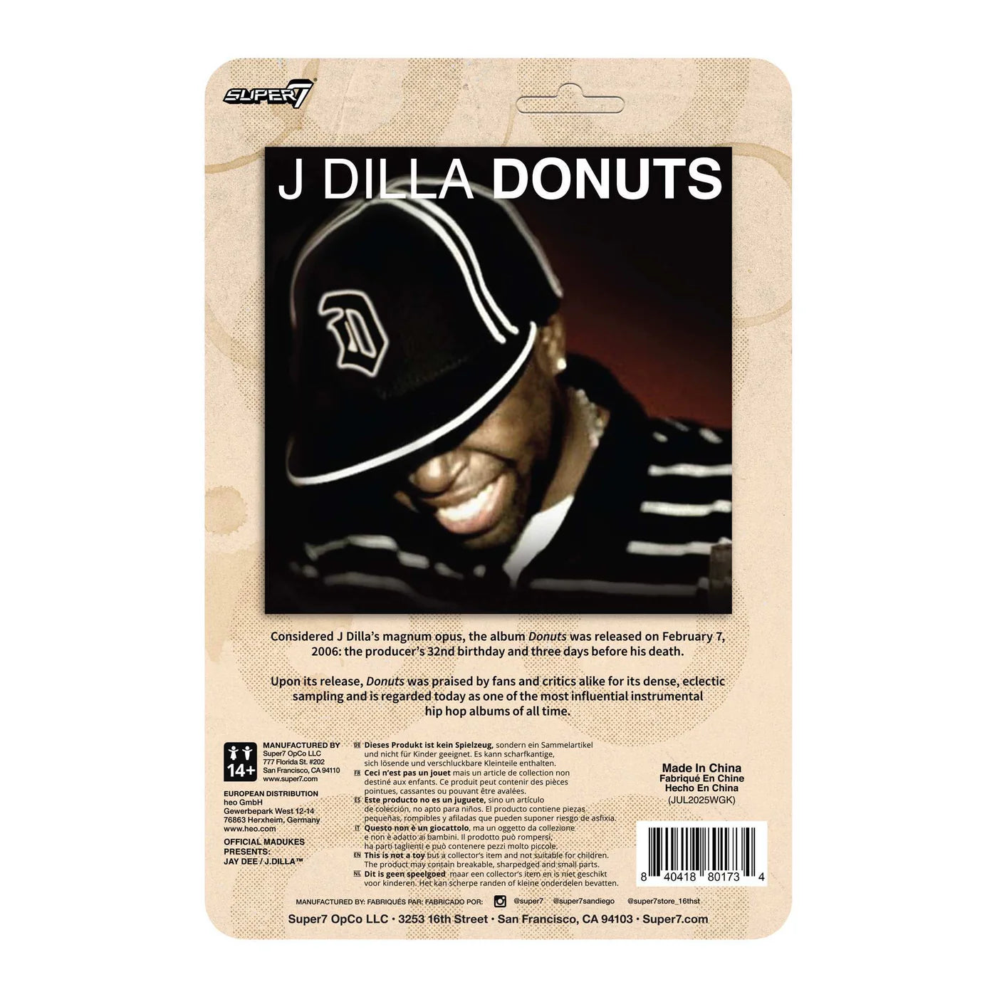 J Dilla: Donuts Figure (Album Cover Variant) – Daylight Curfew