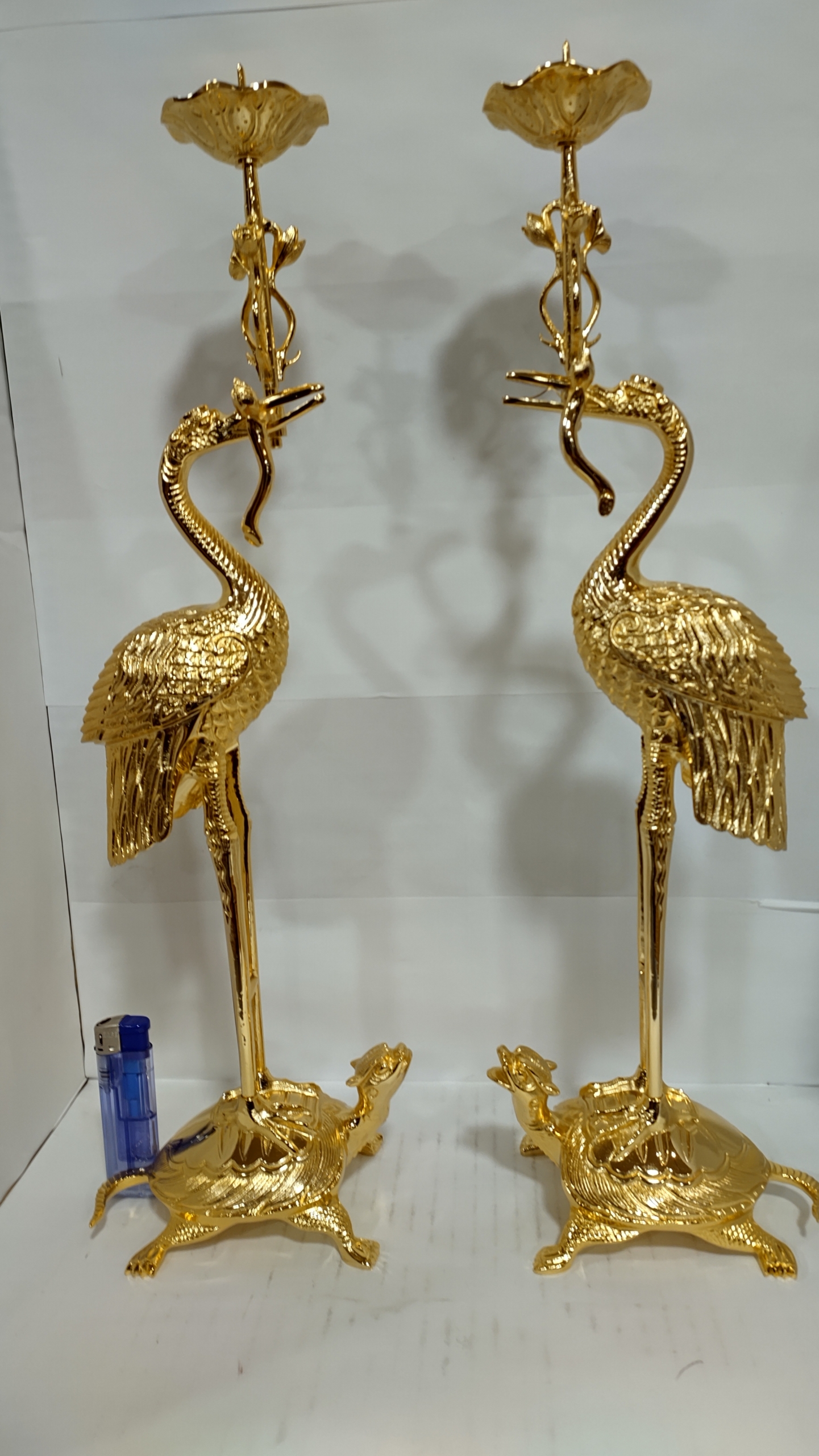 鶴亀 の 燭台 🦩🐢✨ | 仏壇・仏具の【大仏堂】｜丹波市・丹波篠山市