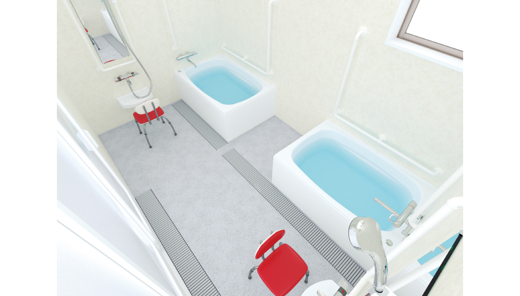 複数同時入浴 2032サイズ｜プラン｜介護ゆとりっくす： 介護用オーダー