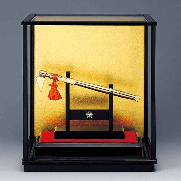 消防・功労・受賞】合金製鳶口置物 SBK-258 （サイズ：高さ275mm 巾