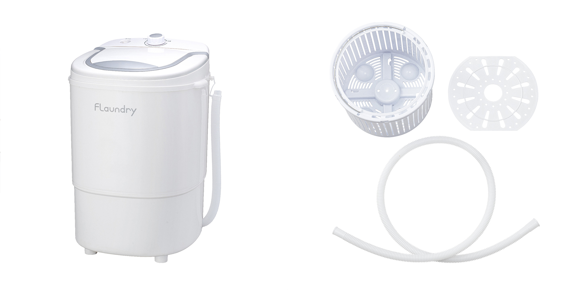 北欧風デザインとパワフル160W！3kg洗濯可能なポータブル洗濯機が新