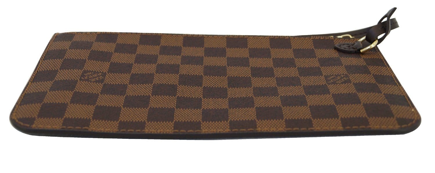 LOUIS VUITTON Damier Ebene Wristlet Pouch Clutch