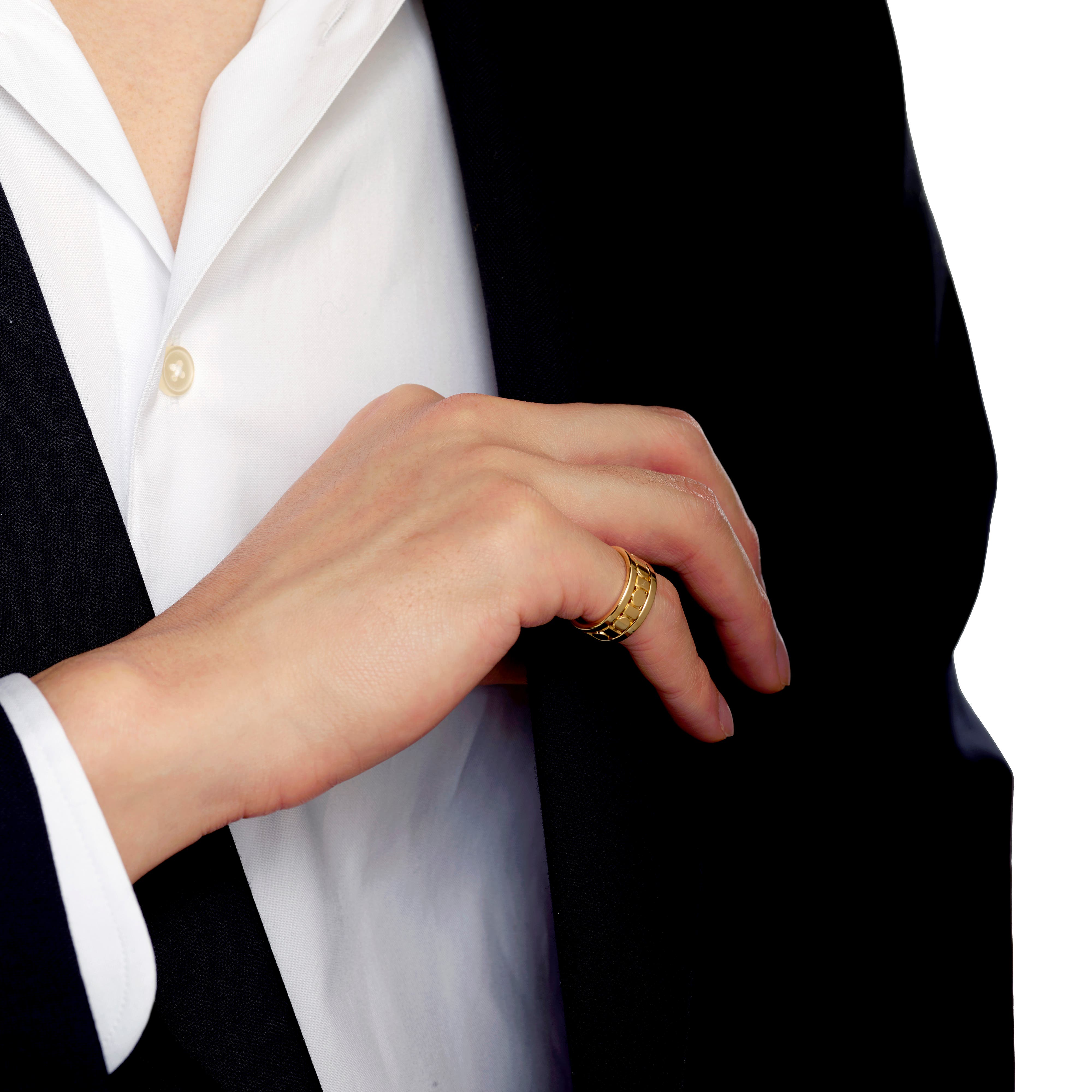 イエローゴールド、リング、8,3 mm. - Damiani BELLE ÉPOQUE REEL