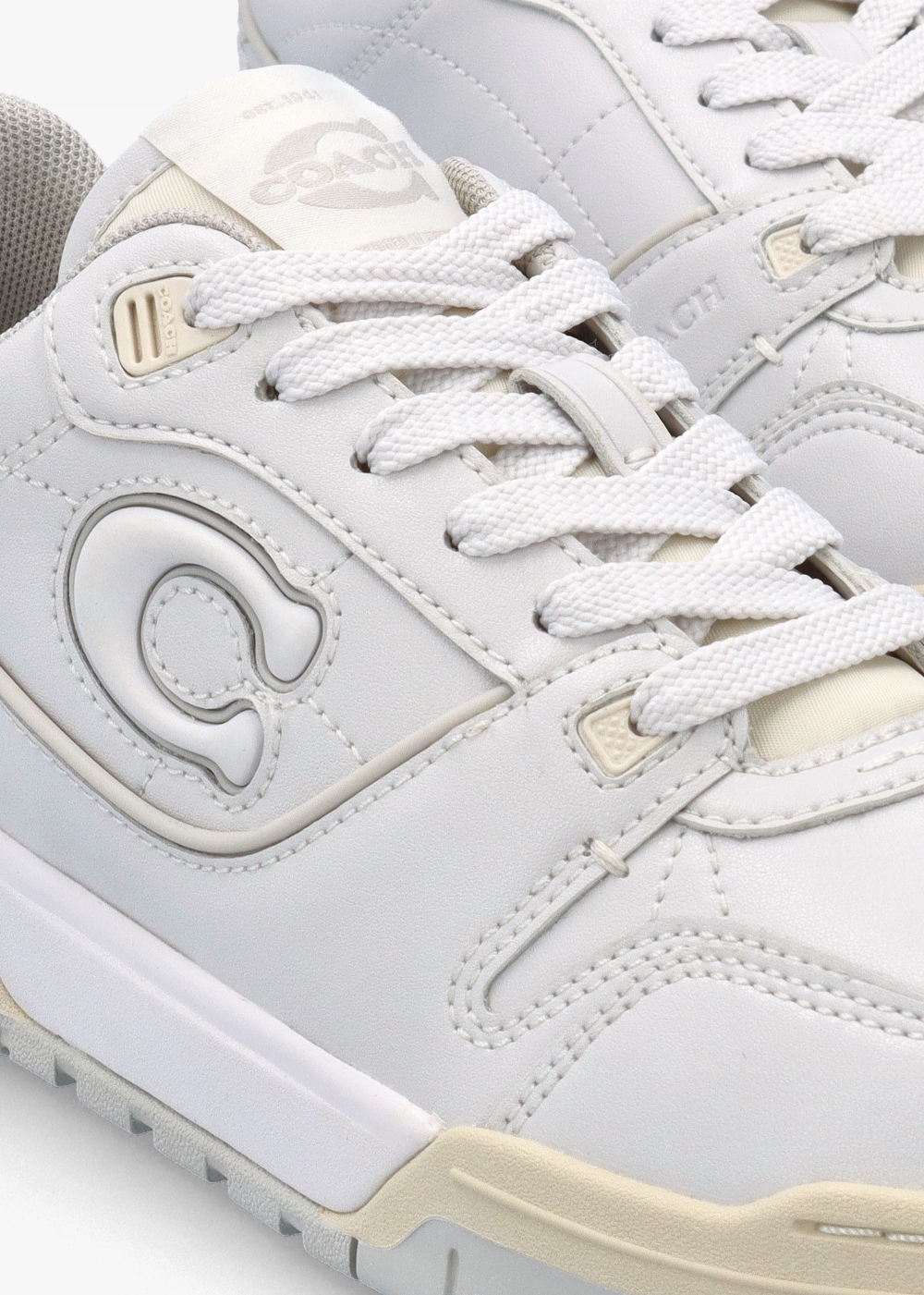 COACH Soho Optic White Leather Trainers