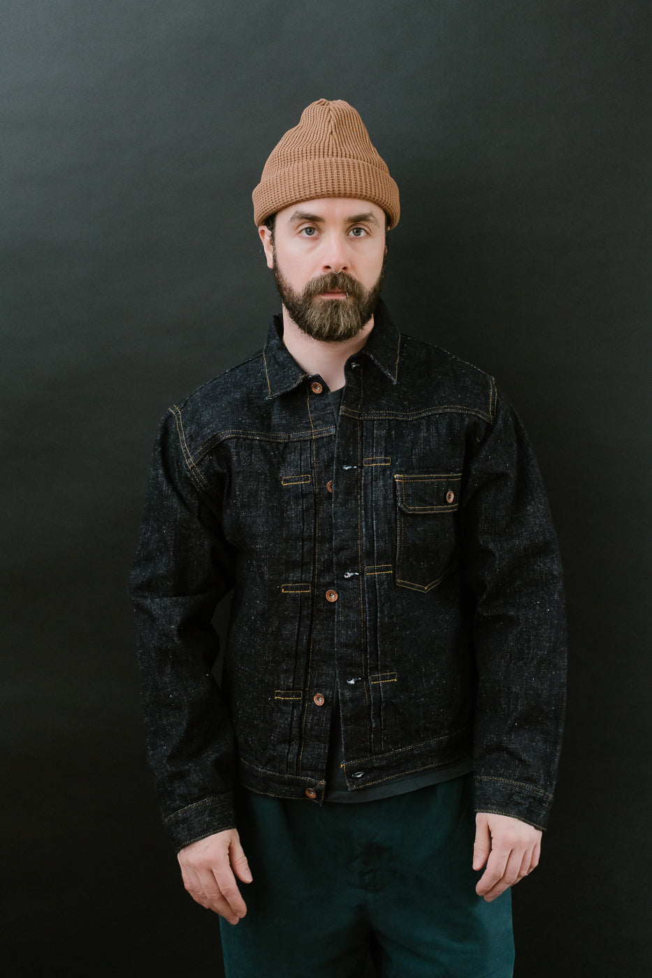 S556VX - 17oz Zero+ Model Type I Denim Jacket T-Back Spec - Indigo