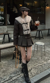 リボンベルトヴィンテージレザージャケット – Darich (ダーリッチ)