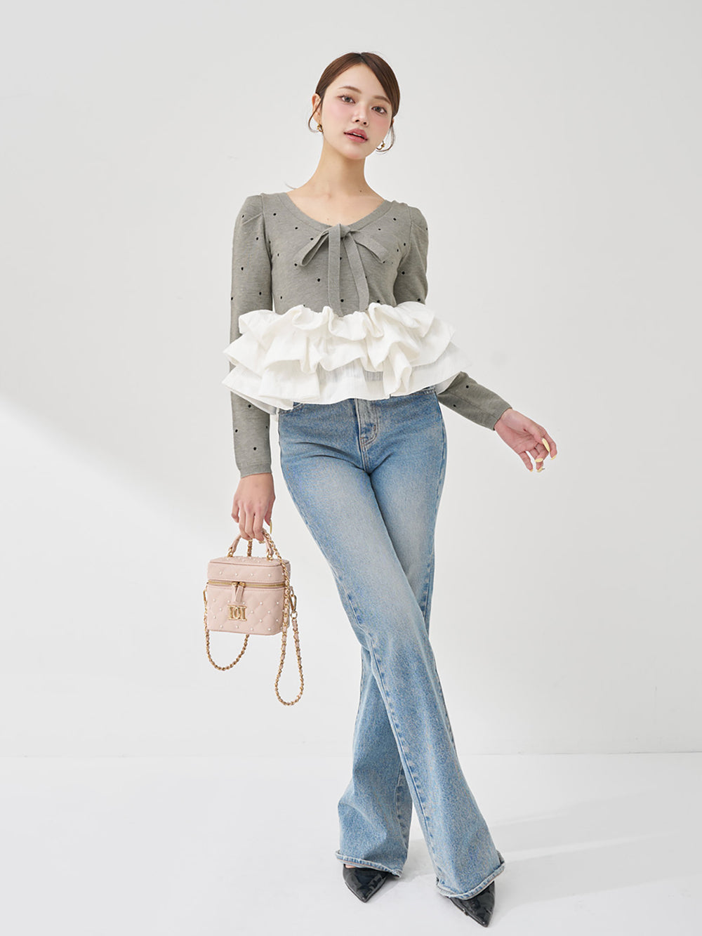 ボリュームフレアニットチュニック – Darich (ダーリッチ)