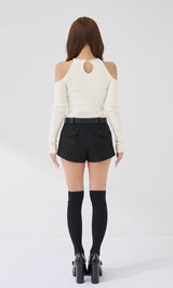 リボンビジューアメスリニットトップス – Darich (ダーリッチ)