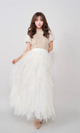 ボリュームチュールラッフルスカート – Darich (ダーリッチ)