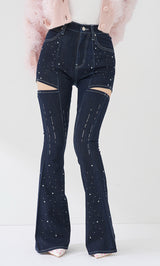 ドロップビジューフレアデニムパンツ – Darich (ダーリッチ)