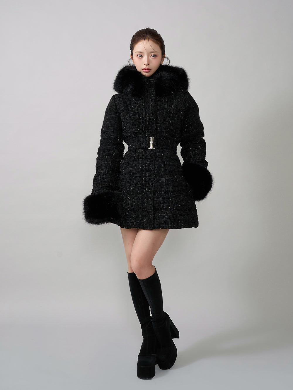 レディミディツイードダウンコート – Darich (ダーリッチ)