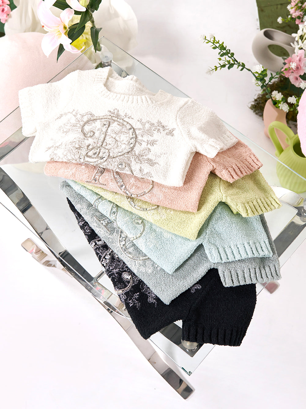 DRビジューフラワーニットトップス – Darich (ダーリッチ)