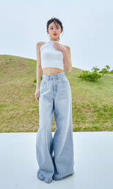 パッチスラブワイドデニムパンツ – Darich (ダーリッチ)