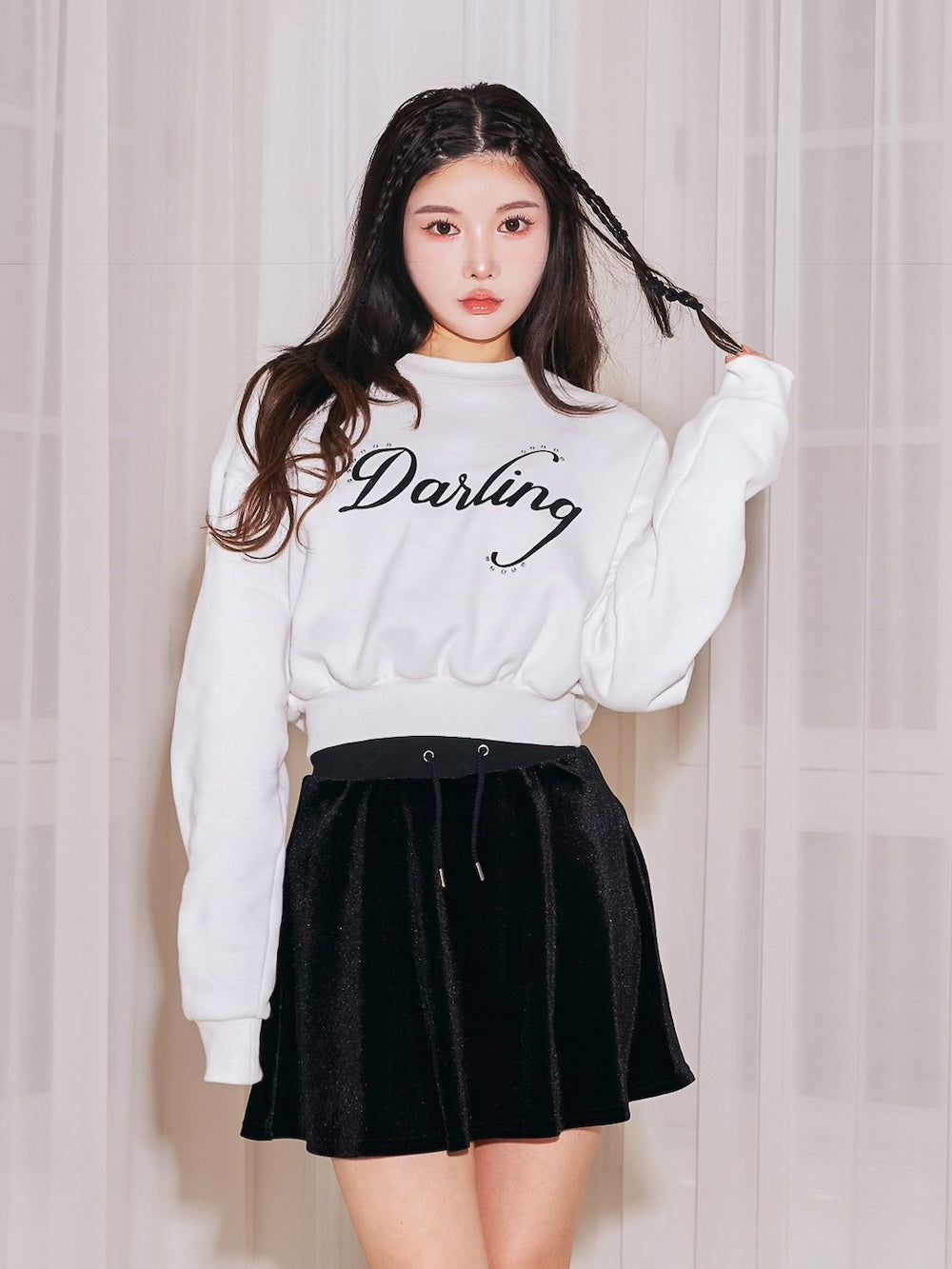 ポイントビジューロゴスウェットトップス – Darich (ダーリッチ)