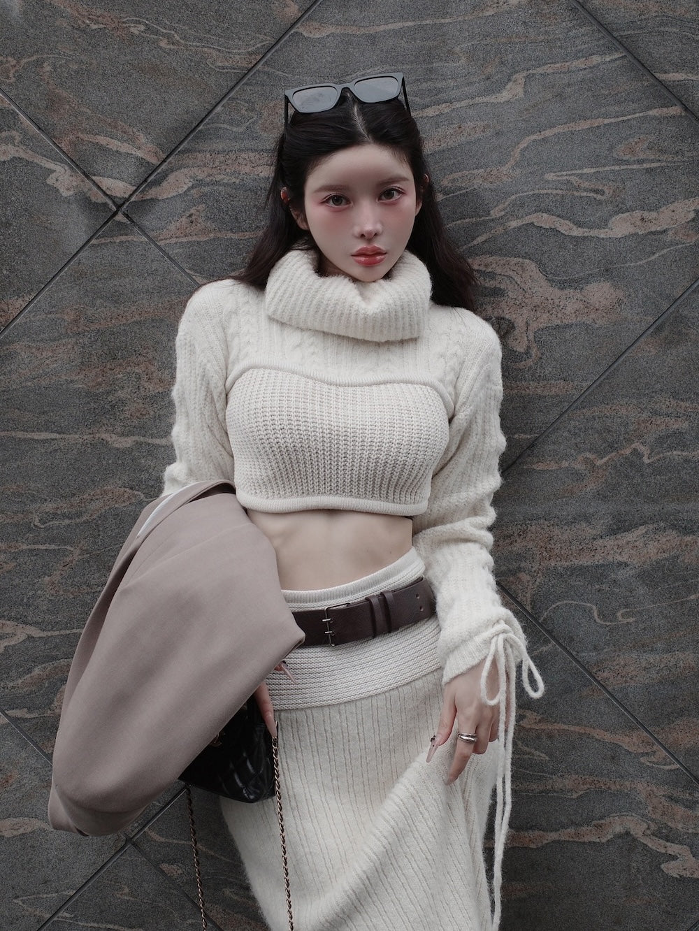 アームデザインタートルニットトップス – Darich (ダーリッチ)