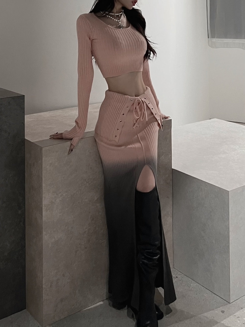 グラデーションニットセットアップ – Darich (ダーリッチ)